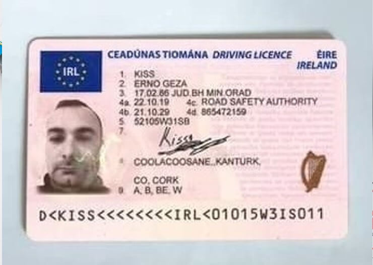 Irish Driving License